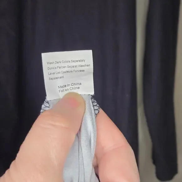 Missky Small Black Baggy Hoodie Dress w/ Reindeer and Stars [0007] - Picture 8 of 10